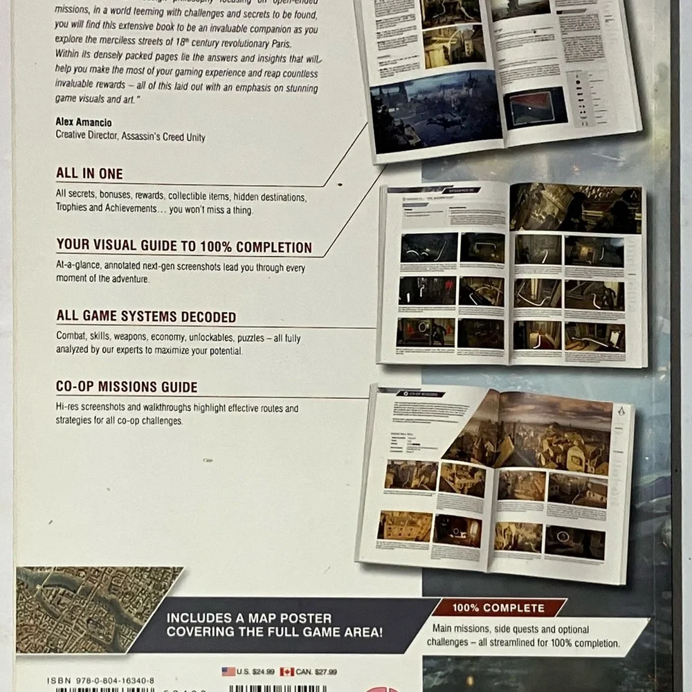 ASSASSINS CREED UNITY GUIDE & A WALK THROUGH HISTORY SET OF 2